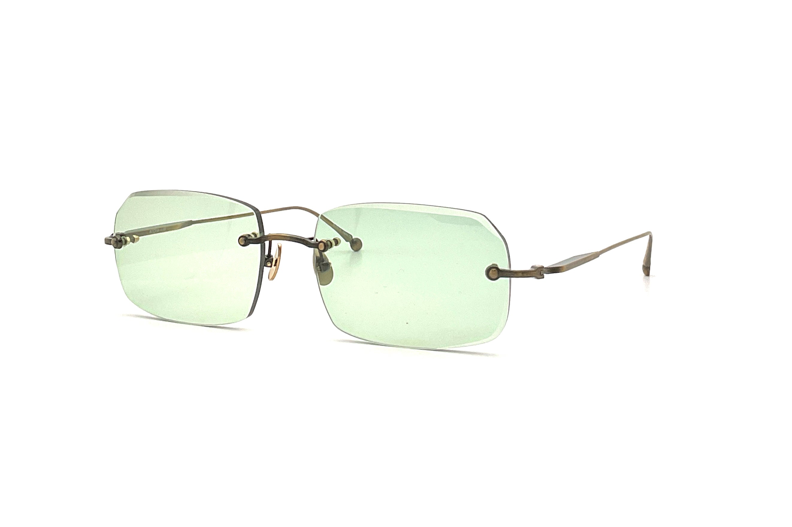 サングラス MATSUDA Matsuda - M5005.SG - antique gold cafe brown Matsuda Official | M5005 SquareRectangle Sunglasses - Hand