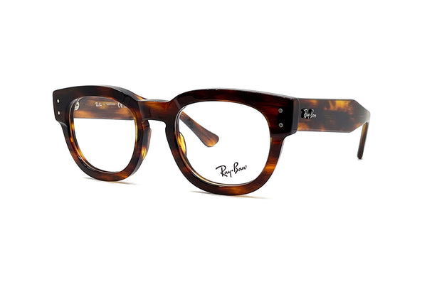 Ray-Ban - Mega Hawkeye Optics [Small] (Polished Striped Havana)