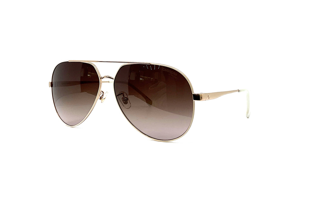 New unisex   Carrera CARRERA3005/S ORIAHA  White Cooper
Gold Aviator Sunglasses 3005 | Women main image 4