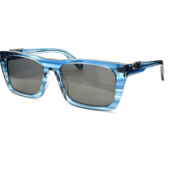 NEW OFF-WHITE SUNGLASSES OERI13E OFF-WHITE  ALBANY 4407 STRIPED BLUE/DARK GREY Off-White Albany Sunglasses 4407 Blue - eye-oo.com main image 3