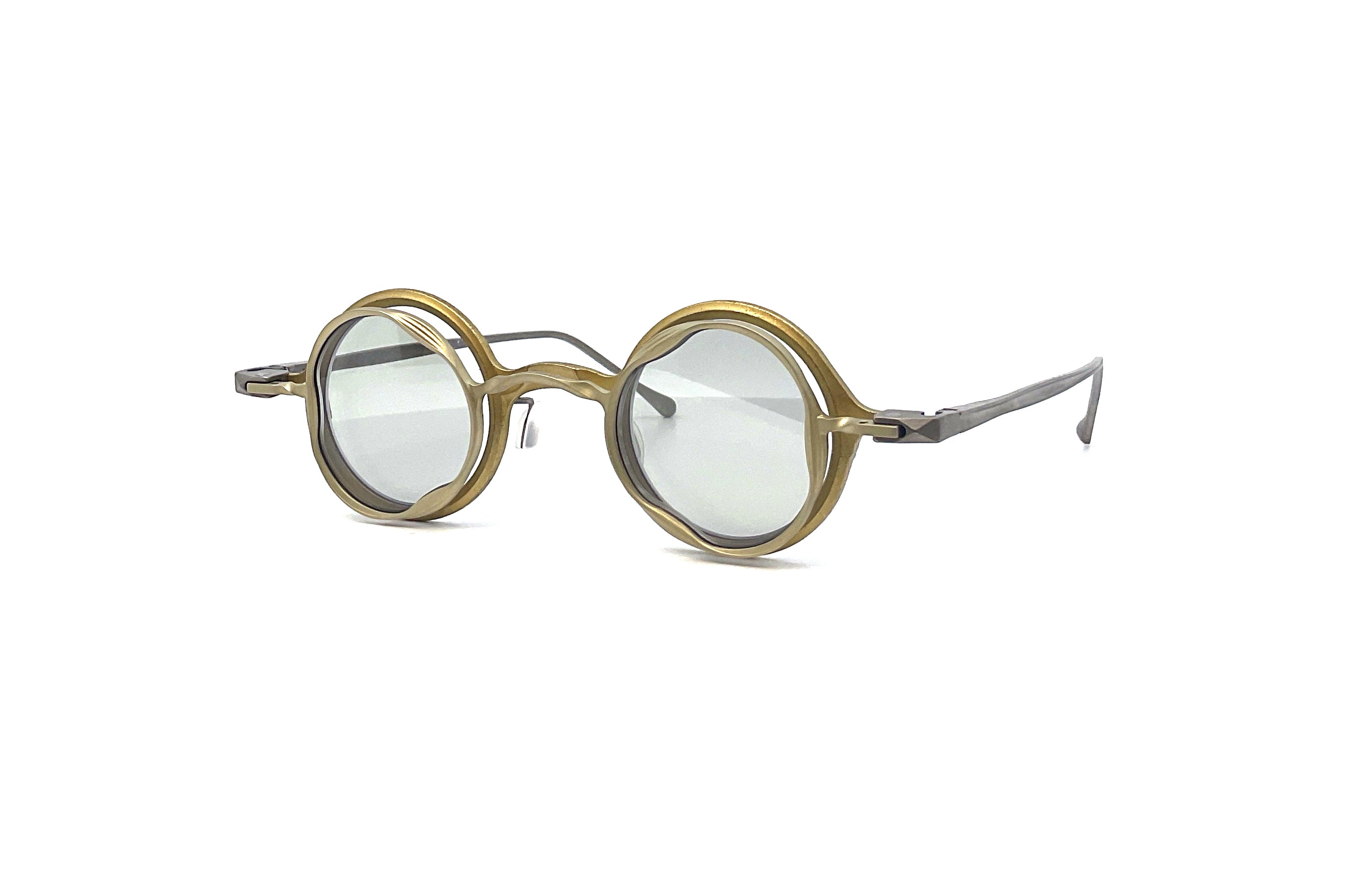 Rigards - RG1912CU (Gold) + Sun Clip (Pale Gold | Light Grey 