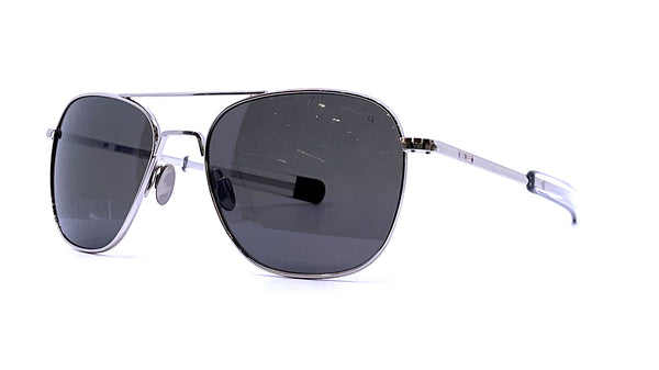 Randolph - Aviator Large (23k White Gold | American Gray Polarized)