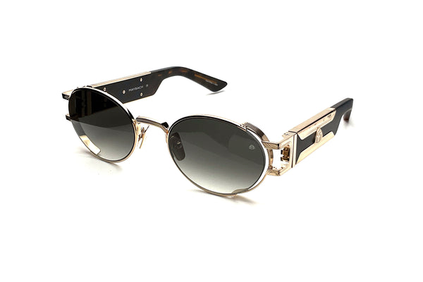 Maybach Eyewear - The Drive I (22k Mellow Gold Plated | Black/Tortoise/Velvet | Blue/Grey Gradient)