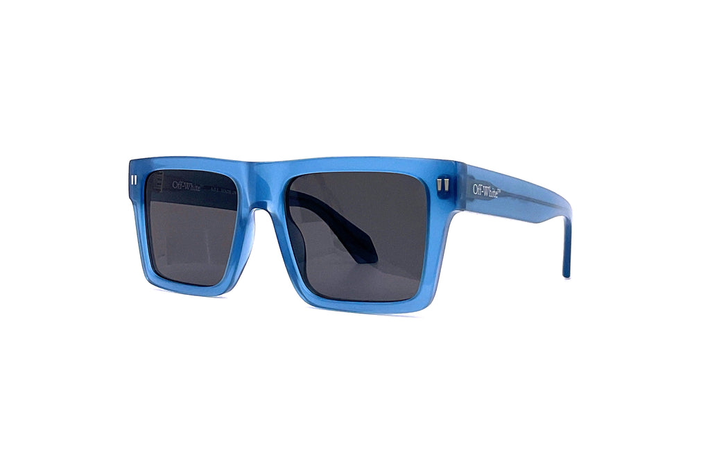 NWT Off-White Lawton Blue Square 54mm Sunglasses Off-White | Lawton | Sunglasses – Hall of Frames Company main image 3