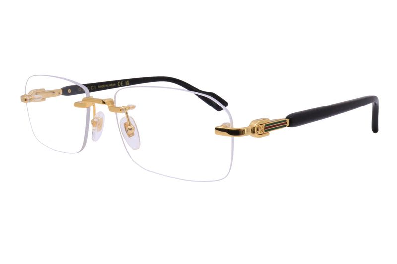 メガネ Gucci Eyewear GG1221O 001 Luxury Rimless Unisex Amazon.com: Gucci GG1221O 001 Gold Rectangular Men's
