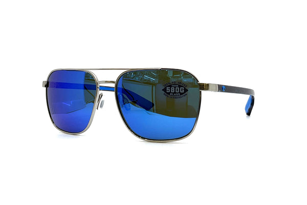 Costa - Wader (Brushed Silver | Blue Mirror Polycarbonate)