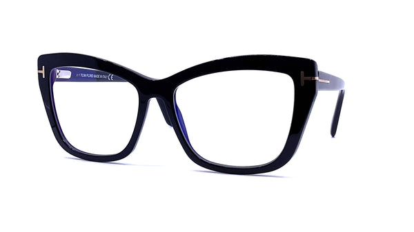 Tom Ford - Blue Block Square Cat Eye Opticals TF5826-B (ECO 001)