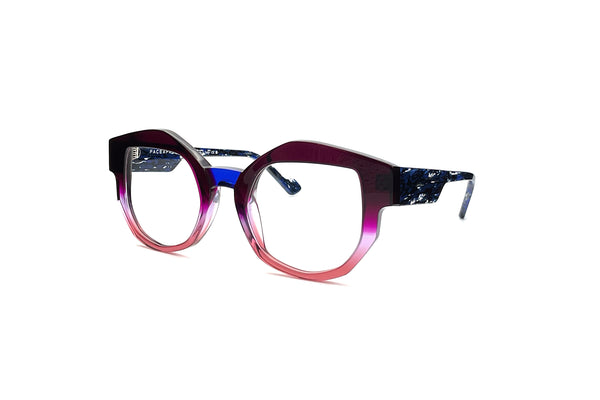 FACE A FACE - Framed 1 (Violet Gradient Sunset)