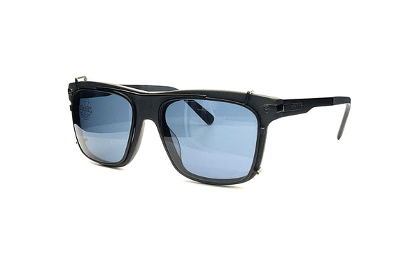 Vuarnet - VL1404 (Matte Black) + Clip On (Pure Blue Polar)