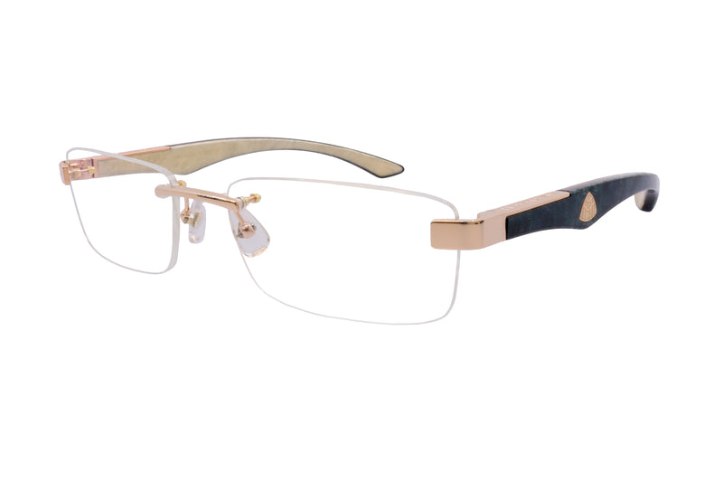 Maybach Eyewear - The Artist III (Rose Gold/Deep Teal Ocean
