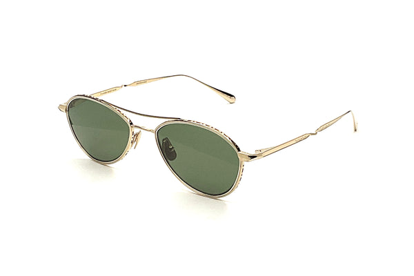 Garrett Leight - Bennett S (12K White Gold | Select G15 Polar)
