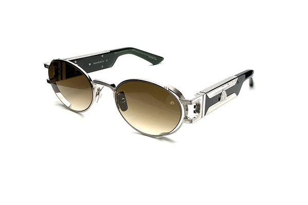 Maybach Eyewear - The Drive I (Palladium/Dark Jade | Umber Brown)