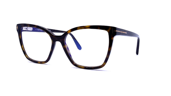 Tom Ford - Blue Block Cat Eye Opticals TF5812-B (Shiny Dark