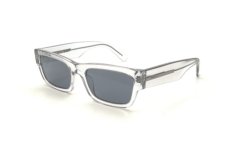 Prada Grey Crystal Sunglasses Crystal Carbon Lenses Sunglasses With Prada Logo | PRADA main image 3