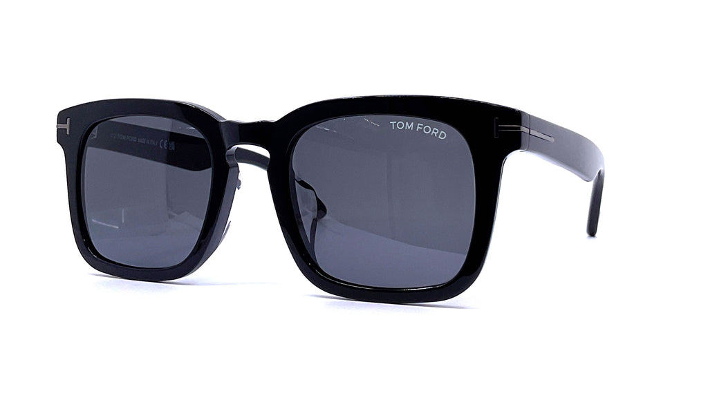 Tom Ford DAX FT 0751 SHINY BLACK/BLUE 50/22/145 Unisex Sunglasses