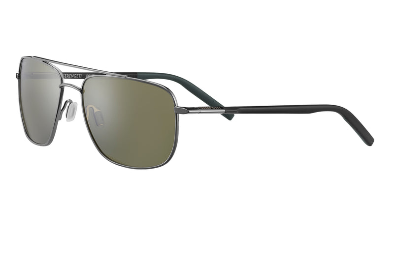 Serengeti - Tellaro (Shiny Gunmetal with Black Temples and Grey inside Temple Tips)