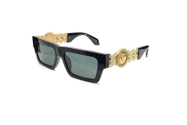 Versace Eyewear - Runway Limited Edition Sunglasses (Black+Gold)