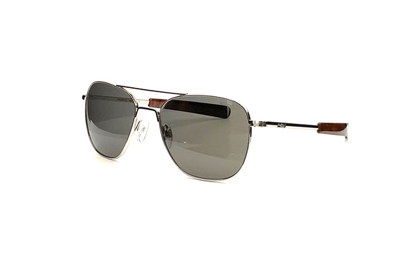 Randolph - Aviator - (23k White Gold | American Gray with Jetway Temples)