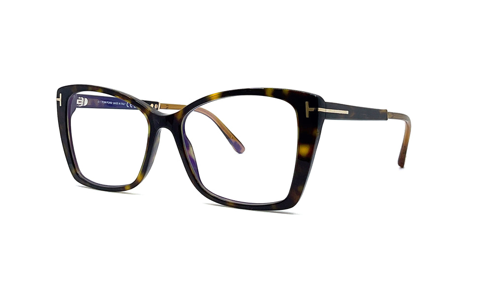 Tom Ford - TF5893-B (Shiny Dark Havana/Brown Crystal) – Good See Co.