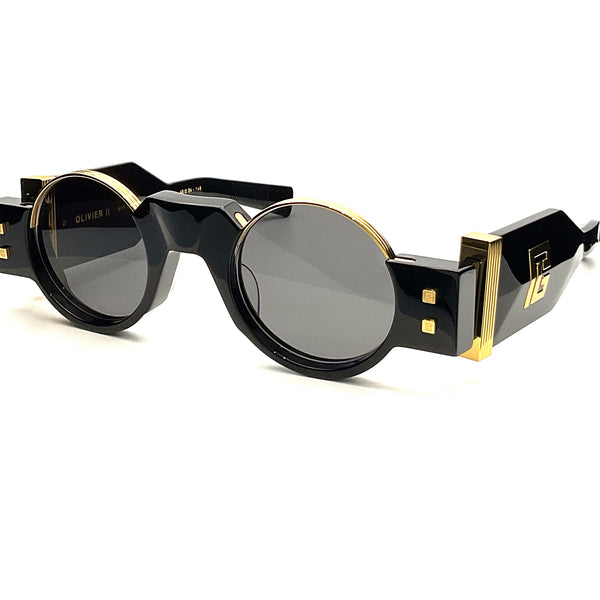 【送料&関税込】Balmain Olivier - Black Sunglasses Balmain - Olivier II (Black | 18k Gold) – Good See Co.