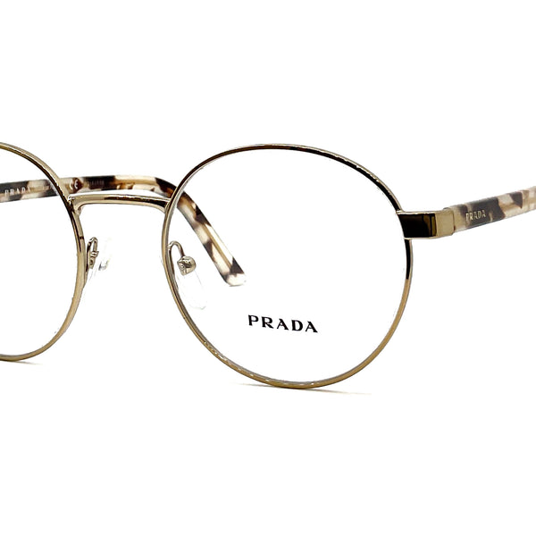 メガネ Prada Eyewear VPR52X ZVN 1O1 Gold HERITAGE Prada - VPR 52X (Gold/Tortoise) – Good See Co.