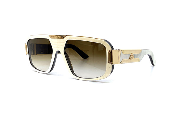 Maybach Eyewear - The Boss II (Mellow Gold/White Marble/Black) Limited Edition