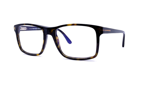 Tom Ford - Blue Block Rectangular Magnetic Opticals (052) w/ Clip-On