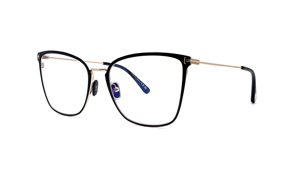 Tom Ford Blue Block Soft Butterfly Opticals TF5839 001 Good See Co