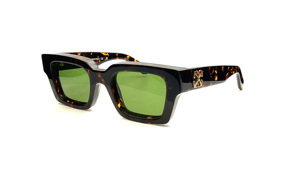 サングラス Off-White Off-White - MEMPHIS SUNGLASSES HAVANA GREEN Off-White Memphis Havana Green Sunglasses - eye-oo.com