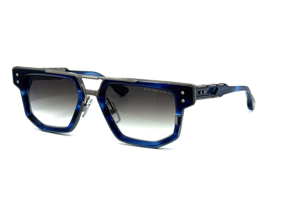 Dita - Mach-Nine (Blue Swirl - Antique Silver | Grey to Clear Gradient)