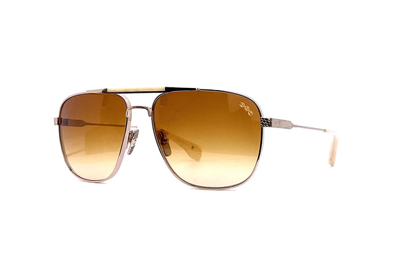 67cm Eyewear Brillenkette Metall Perlen Gold/Weiss