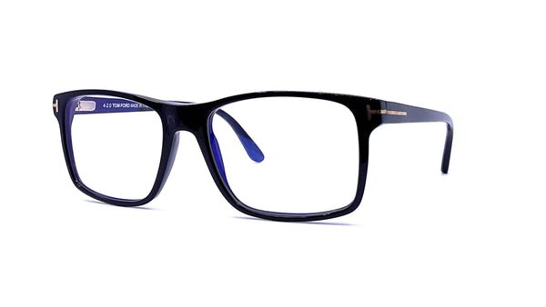 Tom Ford - Blue Block Rectangular Magnetic Opticals (001) w/ Clip-On