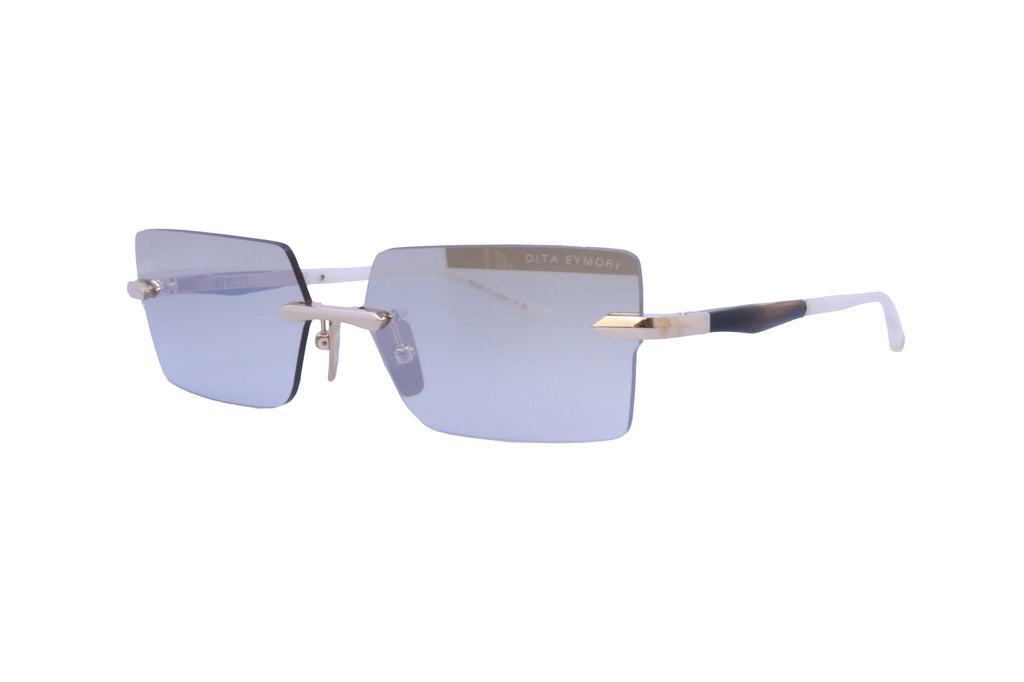 メガネ DITA DITA Eyewear - EYMORI - white gold golden timbe Dita - Eymori (White Gold/Golden Timber) – Good See Co.
