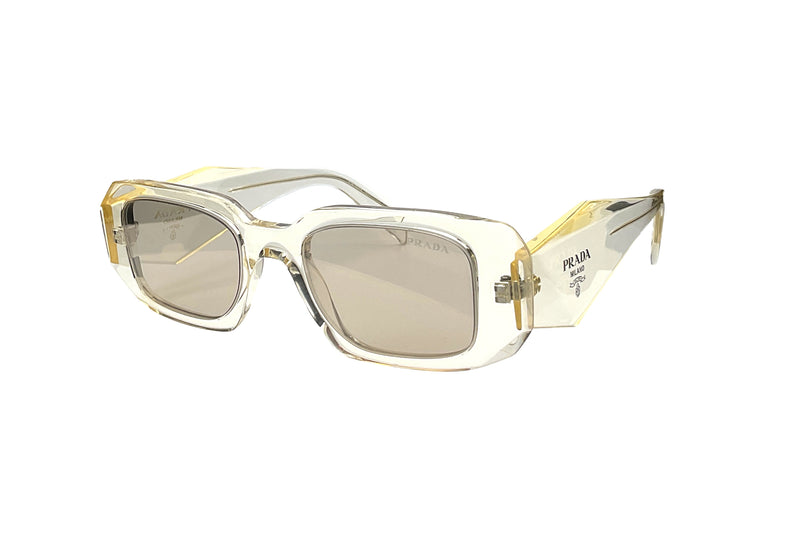Prada Women's 0PR 17WS Sunglasses, Sage/Black/Dark Grey, One