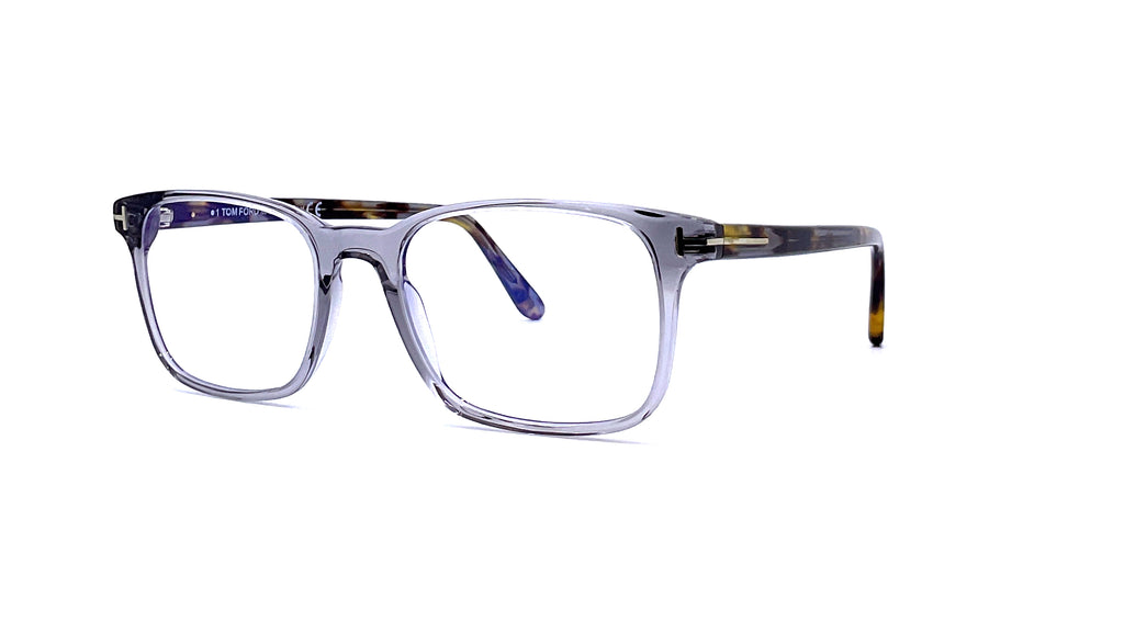 Tom Ford - Blue Block Square Opticals TF5831-B (Shiny Grey