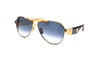 Maybach Eyewear - The King III (Mellow Gold Plated/Black Lacquer | Deepsea Blue Walnut Burr/Walnut/White Burr)