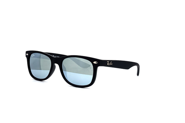 Ray-Ban - New Wayfarer Kids (Rubber Black | Green Mirror Silver)