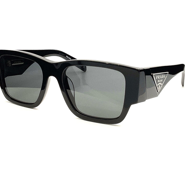 PRADA スクエアサングラス SPR10Z 人気モデル【プラダ】サングラス スクエア 三角ロゴ ブラック