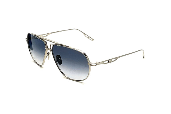 Maybach Eyewear - The Commander I (Platinum Plated | Blue/Grey Mirror)
