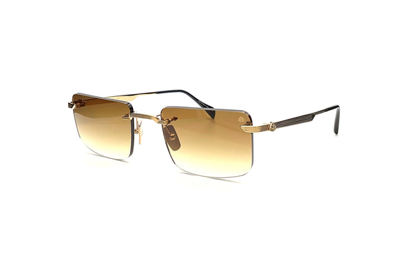 Maybach Eyewear - The Wolf I (22k Mellow Gold Plated | Black | Light Bronze Gradient)