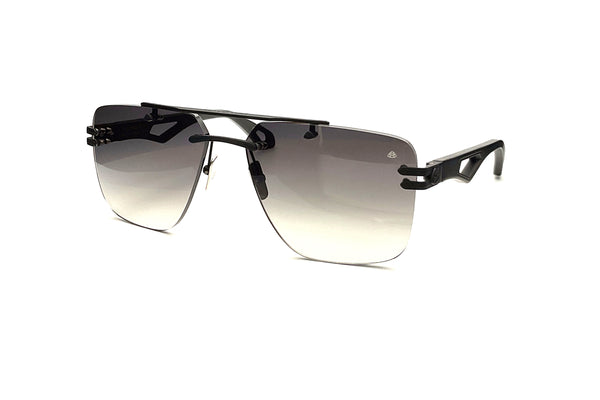 Maybach Eyewear - The President I (Black Satin | Black Velvet | Blue/Grey Gradient)
