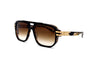 Maybach Eyewear - The Hustler I (22k Gold Plated / Black / Tortoise | Light Bronze Gradient)