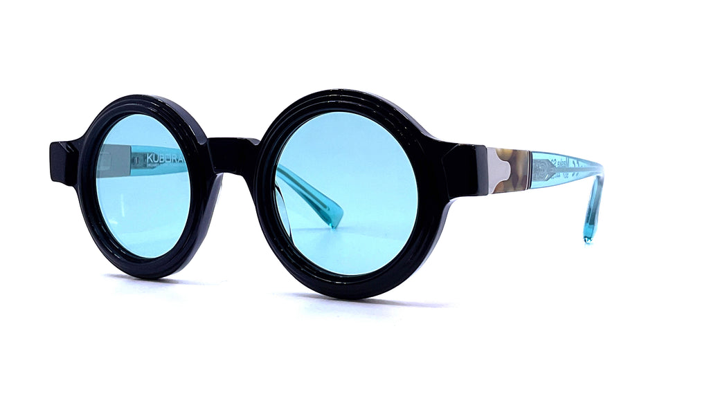 Kuboraum - Mask S2 (Black Shine/Transparent Blue) – Good See Co.