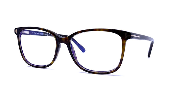 Tom Ford - Blue Block Soft Square Opticals TF5842-B (Shiny Havana)