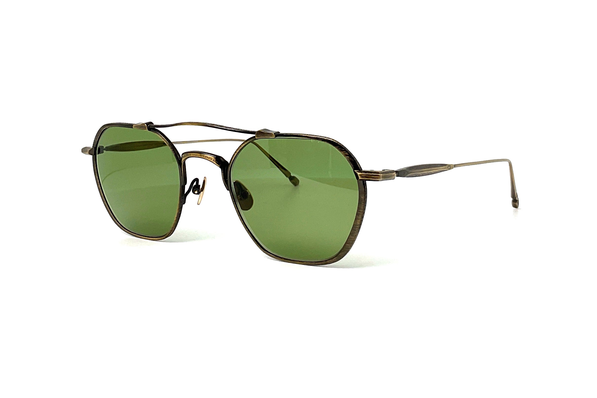 サングラス MATSUDA Matsuda - M3146.SG - antique gold sage green Matsuda - M3146 Sunglasses | Specs Collective