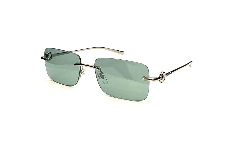 ?️ New Gucci GG1703S 002 Sunglasses - Silver Frame, Green Lenses Gucci | Accessories | New Gucci Gg73s 002 Sunglasses Silver  main image 4