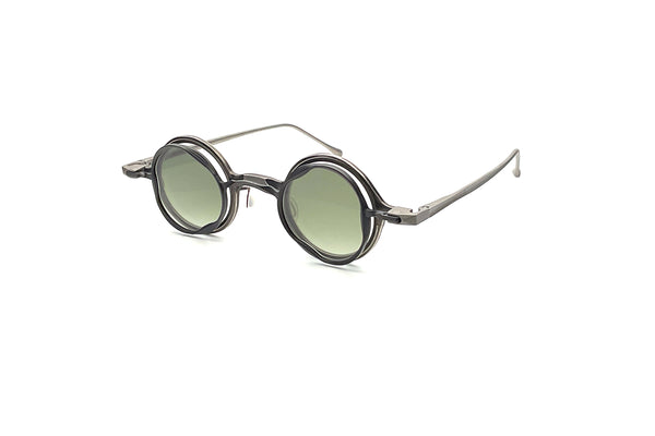 Rigards - RG1912CU (Antique Gray | Green Gradient) + Sun Clip (Black)