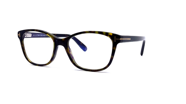 Tom Ford - Blue Block Soft Square Opticals TF5638-B (Shiny Dark Havana)