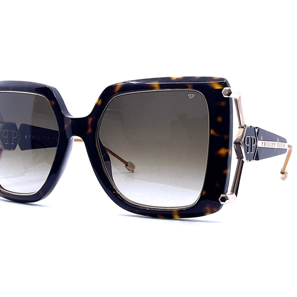 PHILIPP PLEIN スクエアフレムサンクラス SPP121S 0700 Philipp Plein - Plein Queen SPP121S (Dark Havana) – Good See Co.