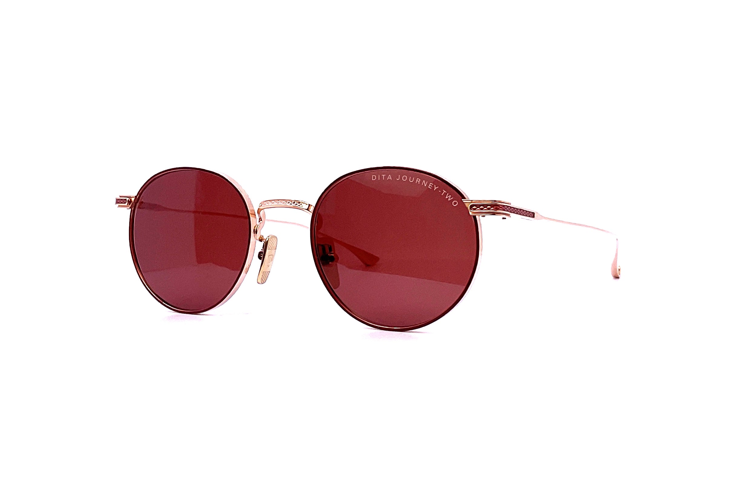 サングラス DITA Dita Eyeweare - Journey Two - Rose gold Dita - Journey Two (Rose Gold | Cherry Red) – Good See Co.
